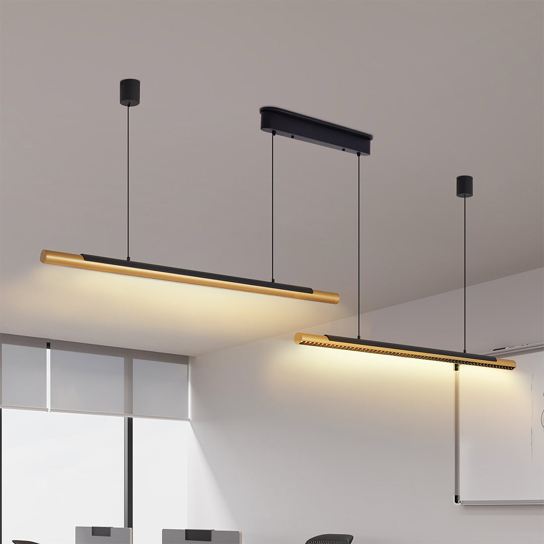 2 Light Linear Pendant Minimalist Dual-Head Ceiling Lights