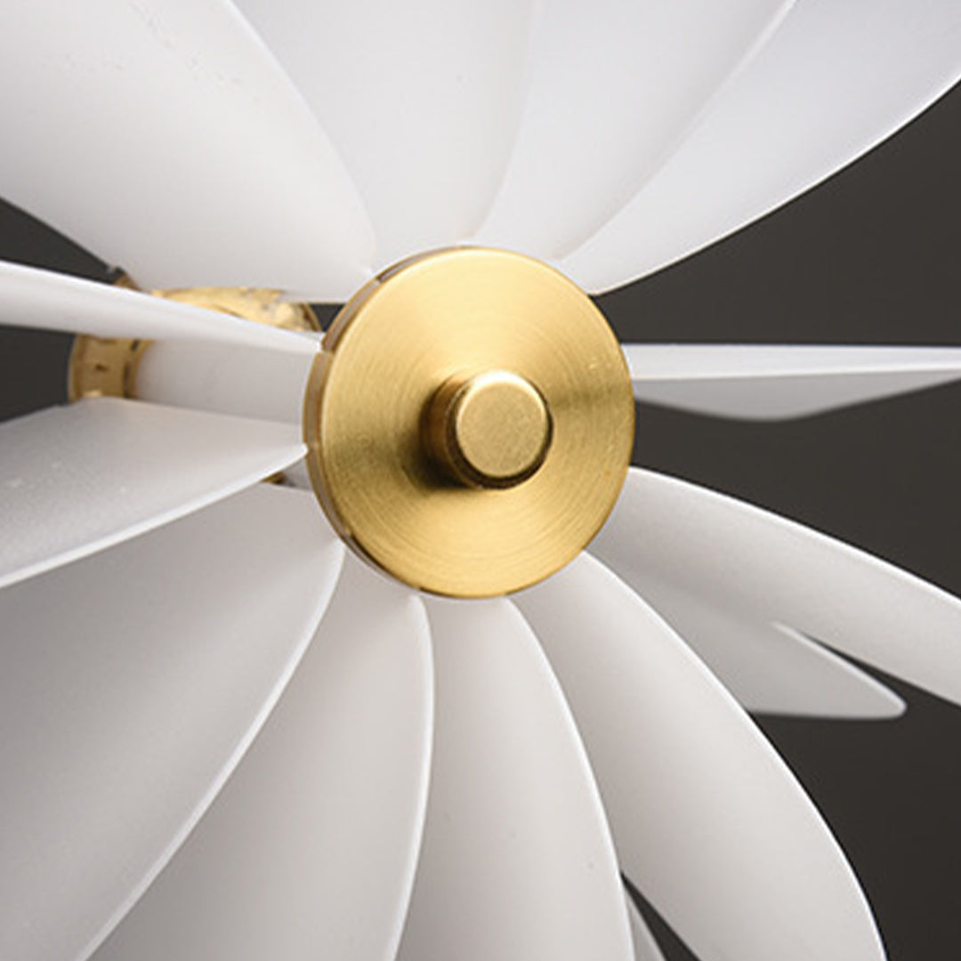 White Shade Pendant Light Nordic Cream Style PE Material LED Light