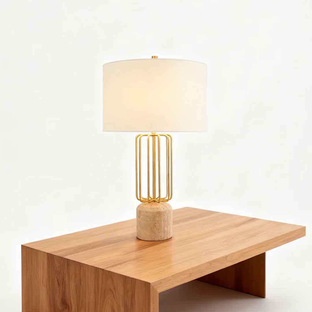 Geometric Metal Cage Table Light Nordic Style LED Eye-Care Lamp