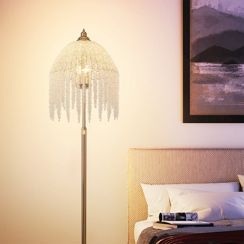 Floor Crystal Lamps LED Decorative Luxury Hardware Light