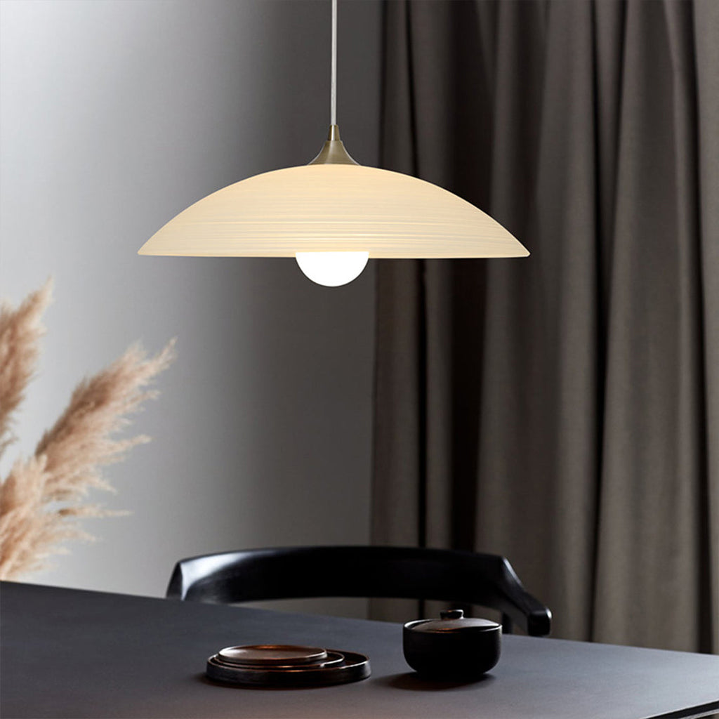 Japanese Style Pendant Light Retro Water Pattern Glass Light