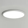 16'' Modern LED Geometric Circle Black Flush Mount Ceiling Lights with Black White Edge