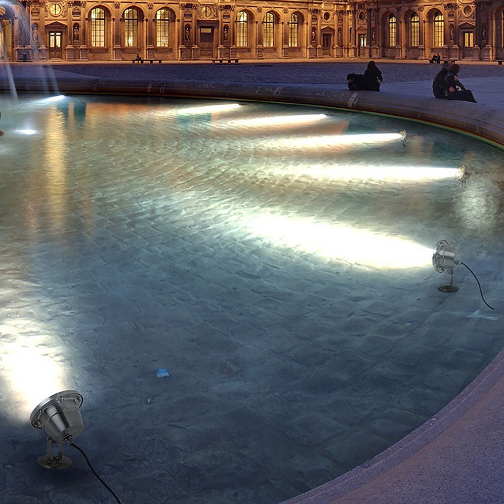 Adjustable LED Underwater Pool Light Durable Landscape Lighting for Outdoor Pools
