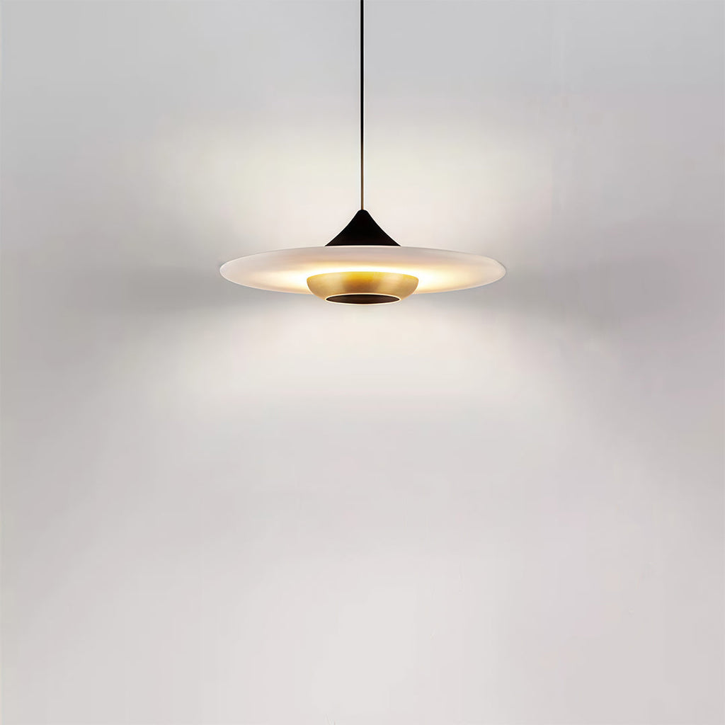 Modern LED Pendant Lights Minimalist Marble UFO Ceiling Light