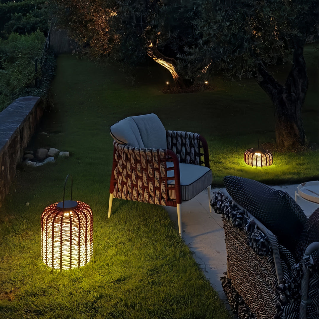 Outdoor LED Lantern Waterproof Woven Minimalist Decorative Lights