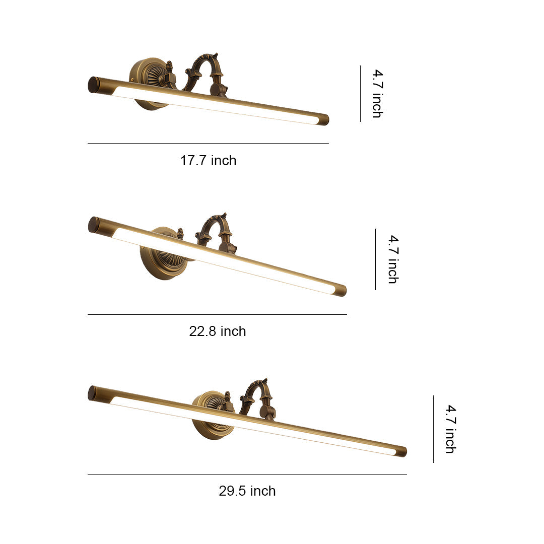 Bathroom LED Vanity Light Luxury Metal Acrylic Mirror Light