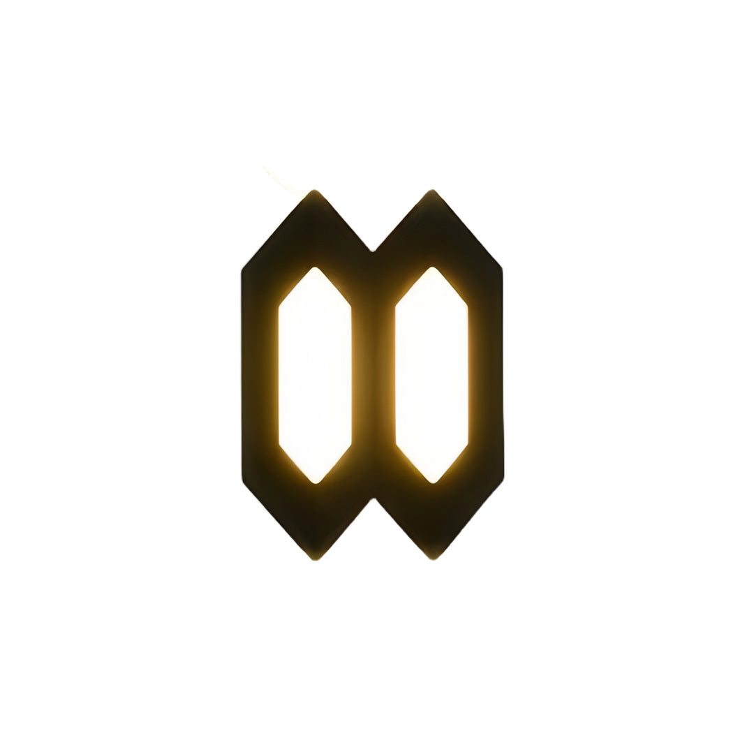 Black Outdoor Up and Down Wall Lights Nordic Style LED Light