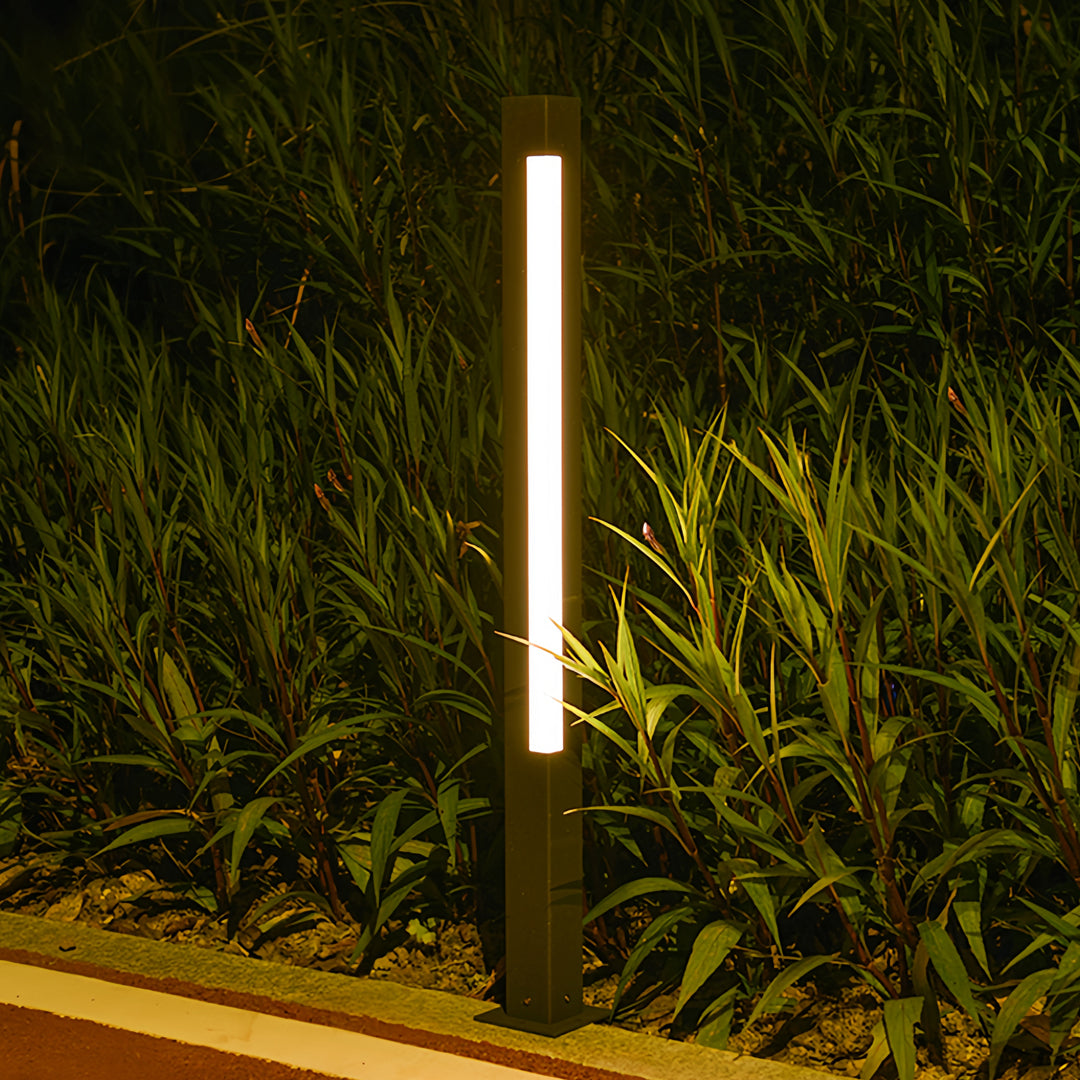 Bollard Landscape Lighting Outdoor Waterproof Modern Square Light