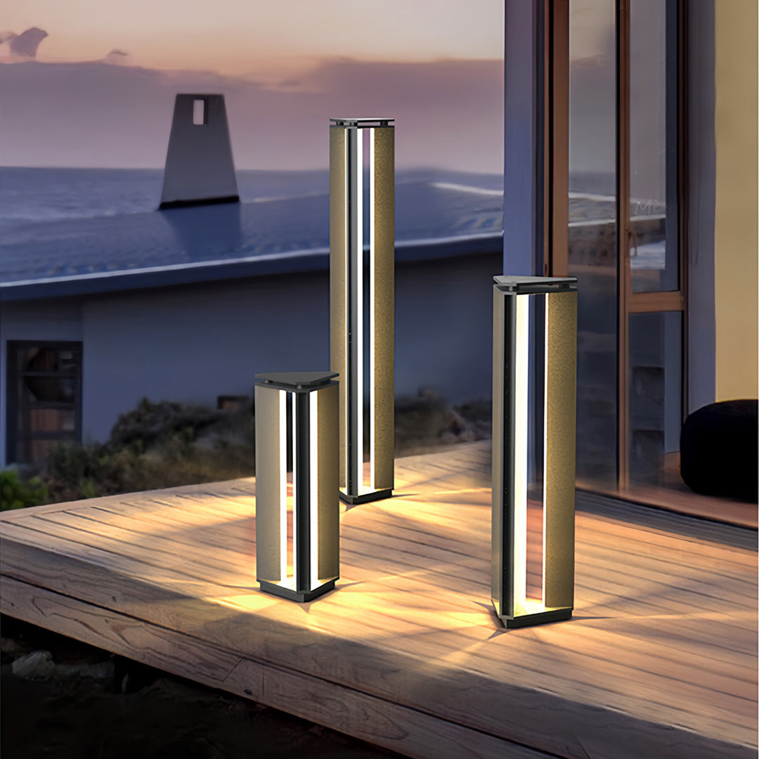 Bollard Outdoor Lights Minimalist Waterproof Ambient Lamp
