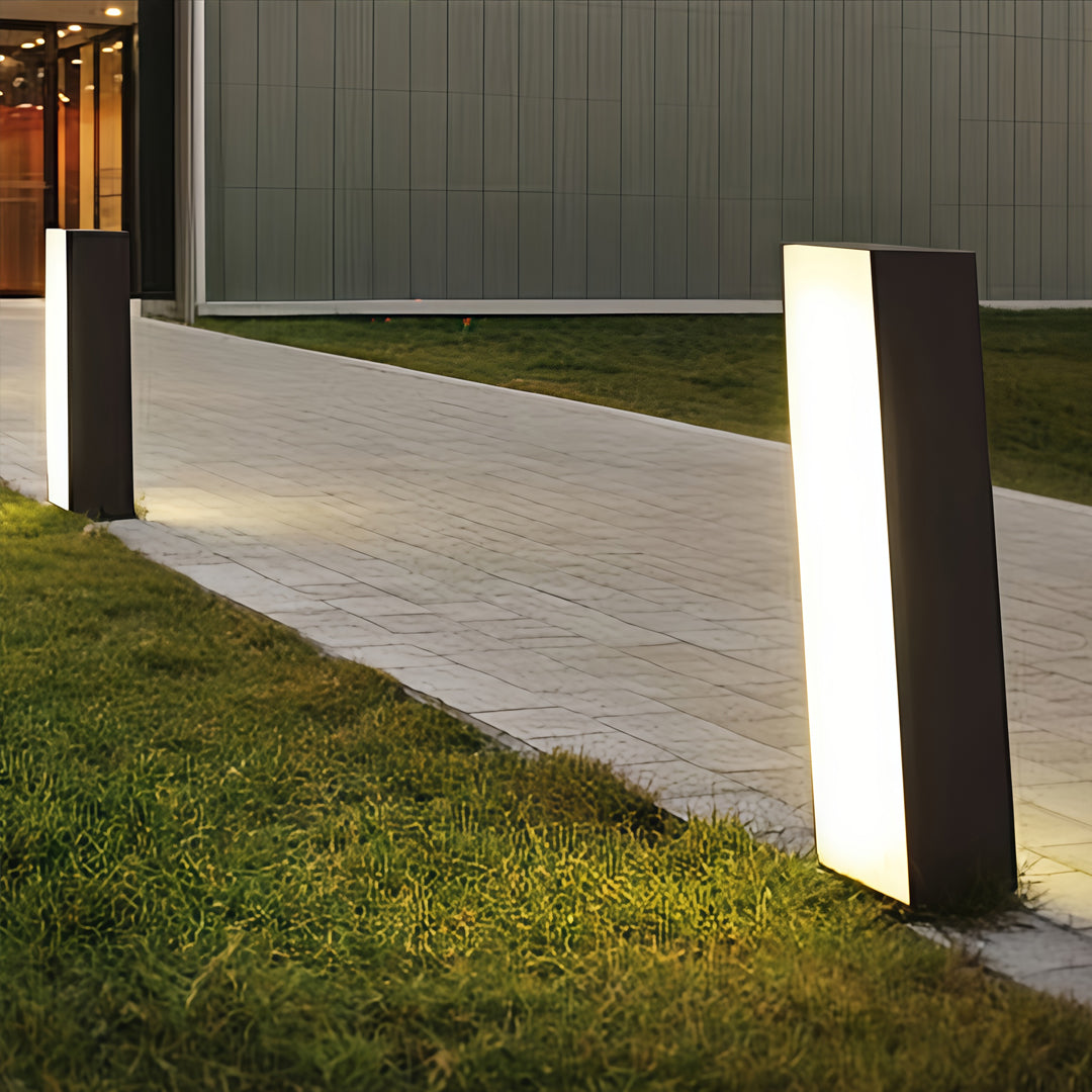 Bollards with Lighting Outdoor Waterproof Modern Lamp