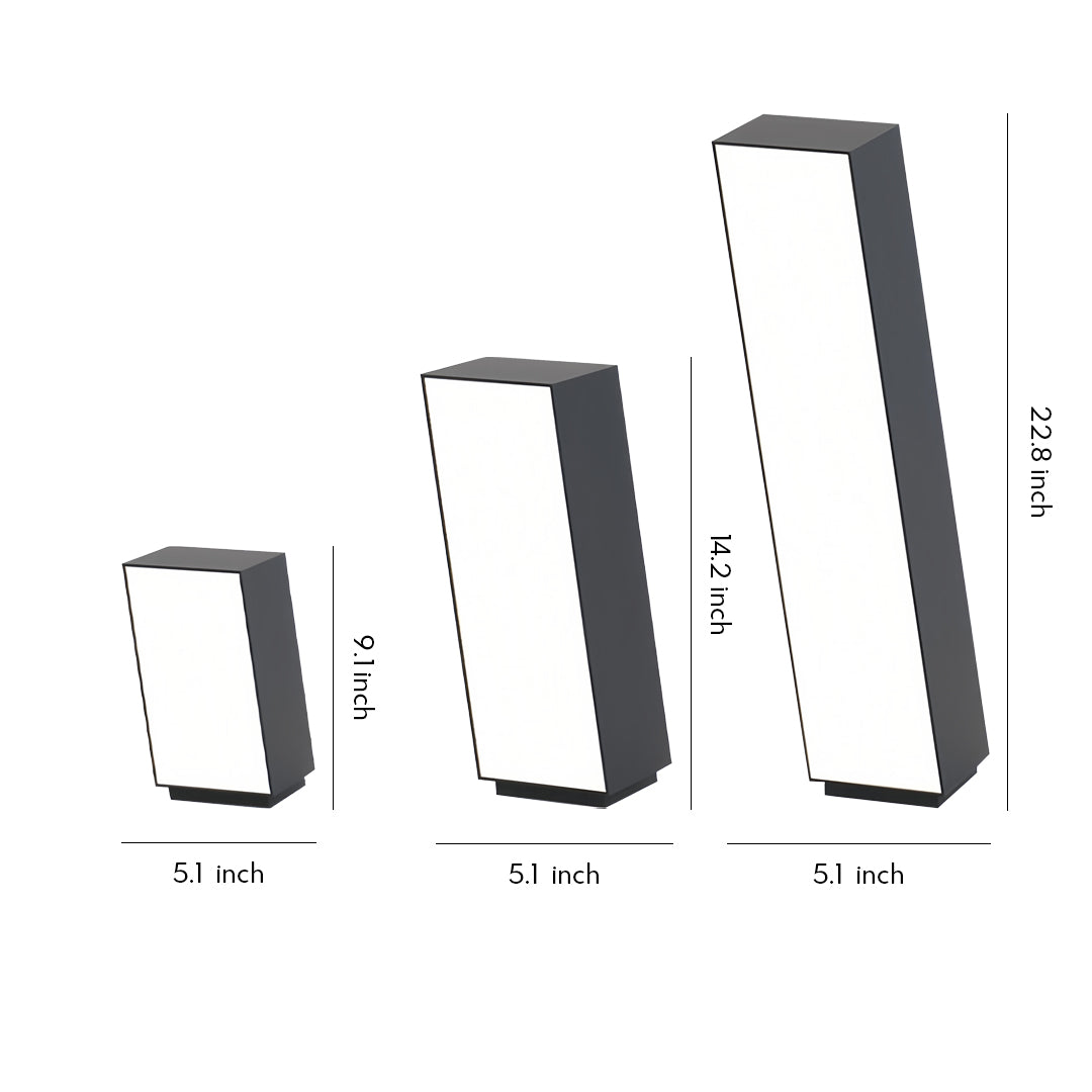 Bollards with Lighting Outdoor Waterproof Modern Lamp