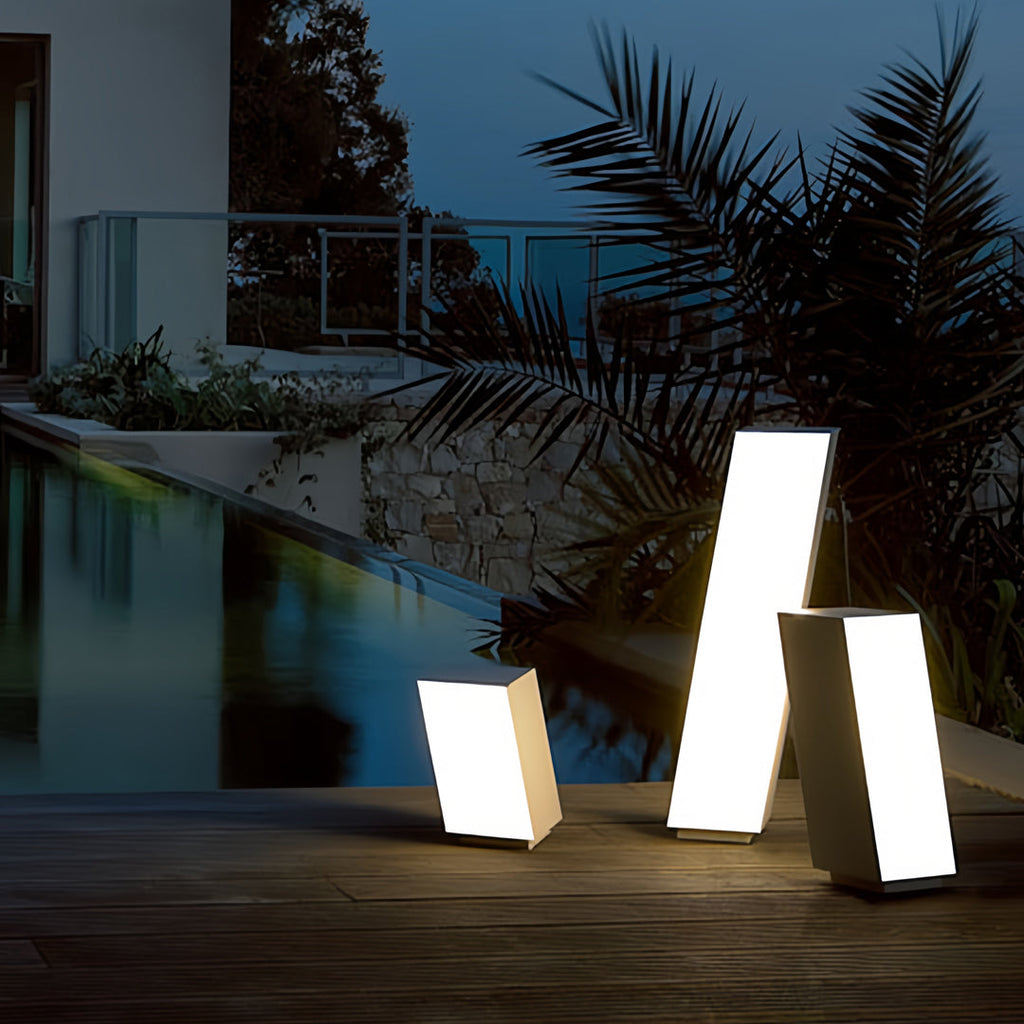 Bollards with Lighting Outdoor Waterproof Modern Lamp