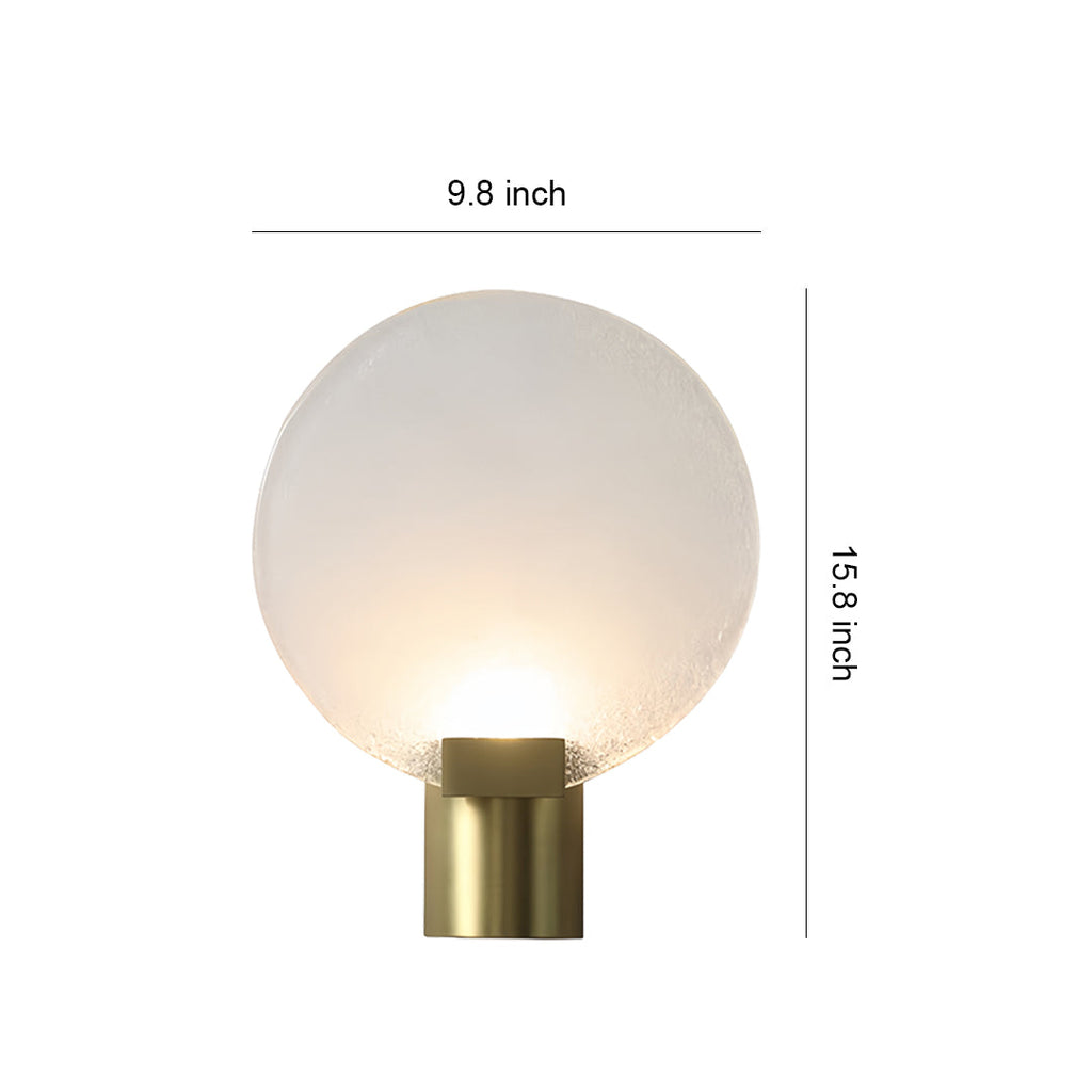 Round Wall Light Lightweight Luxury Glass Wall Lamp