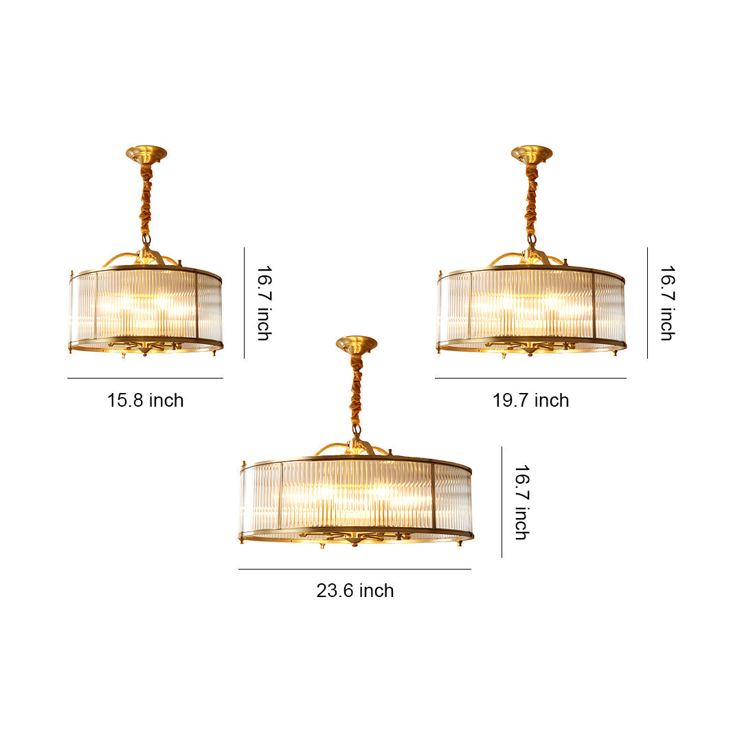 Brass Semi Flush Mount Ceiling Light Full Copper Light