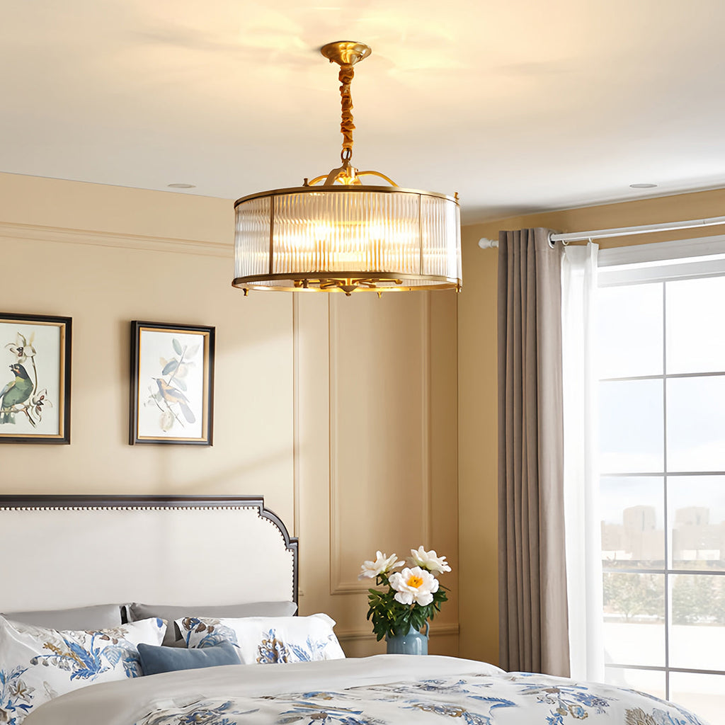 Brass Semi Flush Mount Ceiling Light Full Copper Light