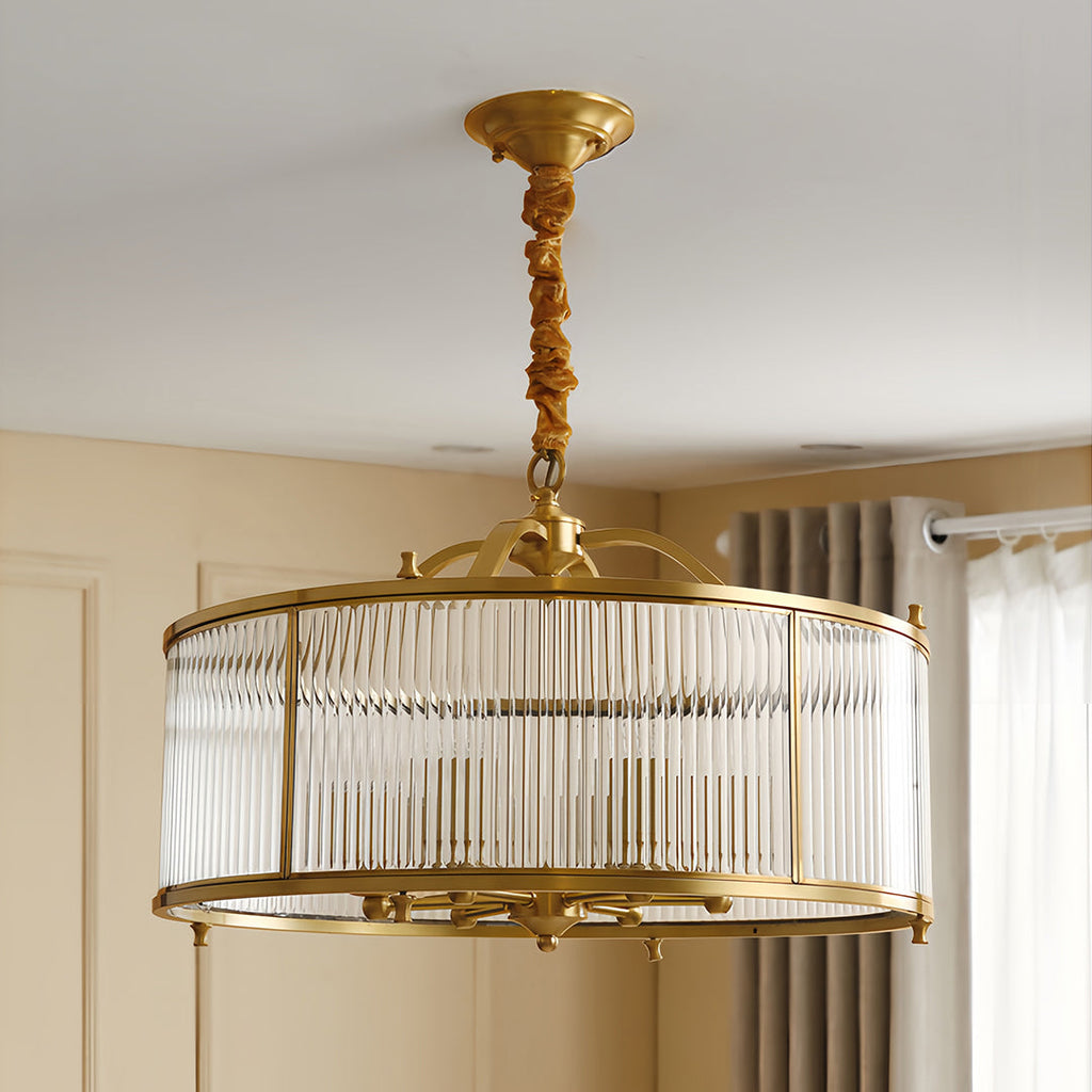 Brass Semi Flush Mount Ceiling Light Full Copper Light