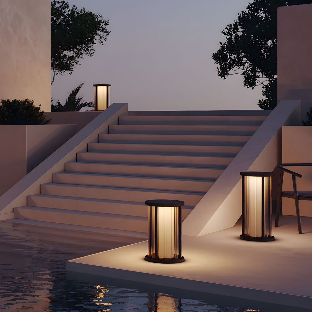 Cylinder Lantern Outdoor Light Waterproof Outdoor Solar Lights