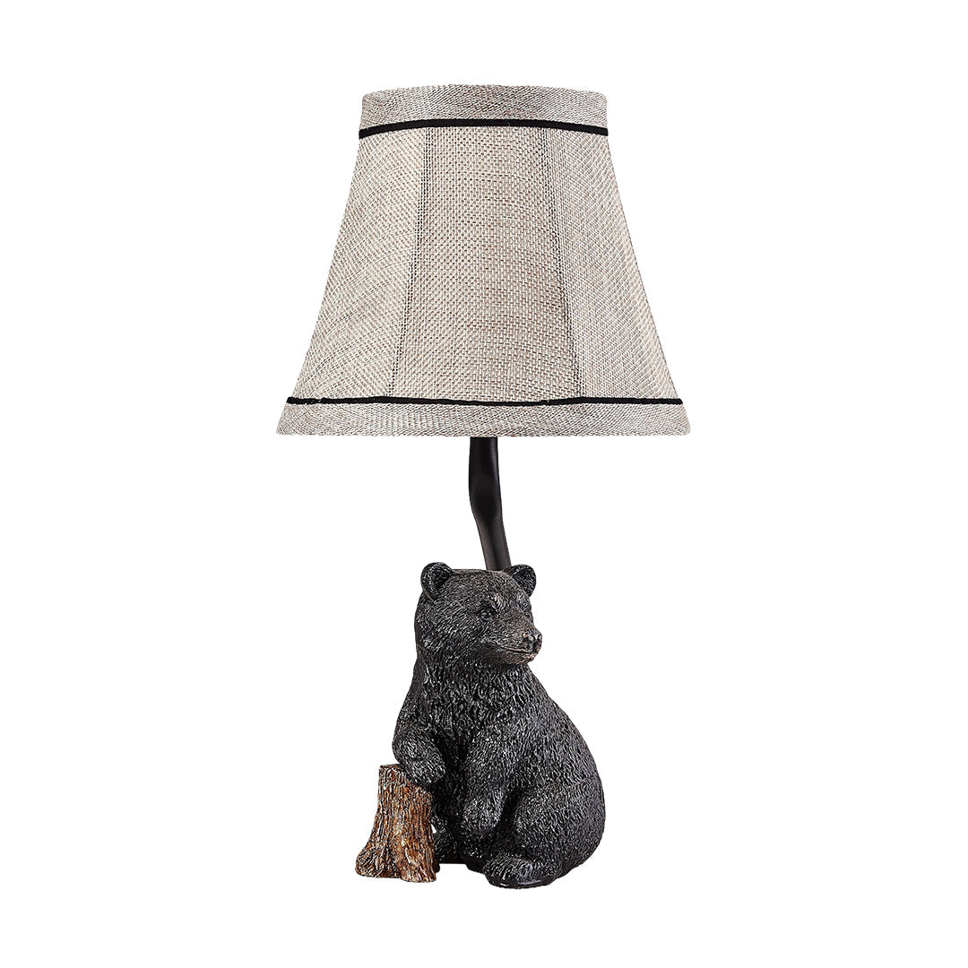 Resin Table Lamp European-Style Elegant Bear Stylish Decorative Light