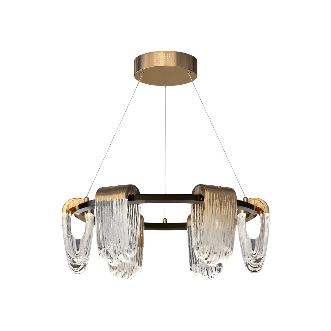 Circular Chandelier Modern Minimalist Metal Ceiling Light