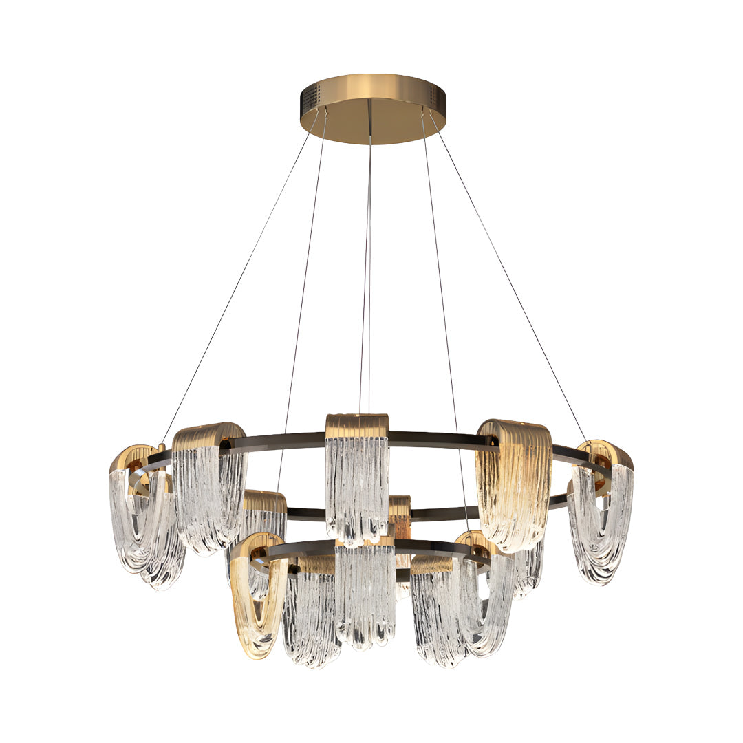Circular Chandelier Modern Minimalist Metal Ceiling Light
