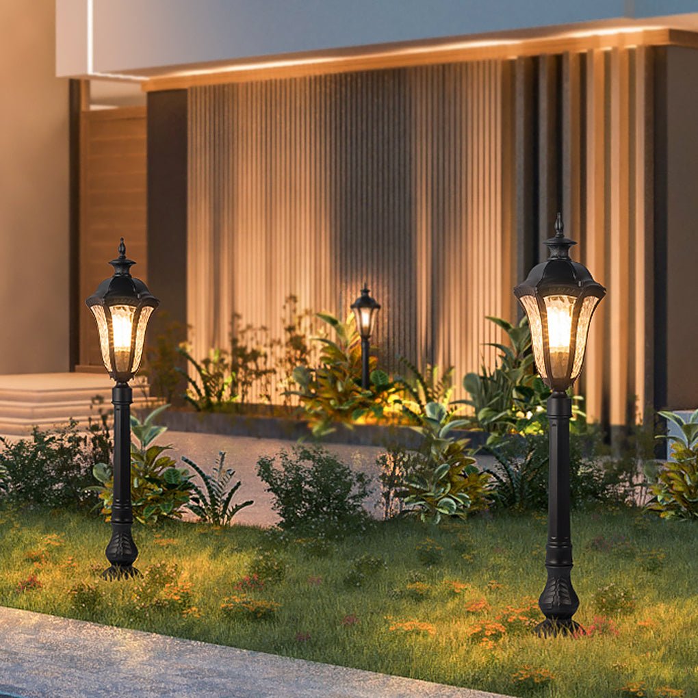 Retro-Inspired Waterproof Outdoor Lamp Post for Traditional Villa Gardens