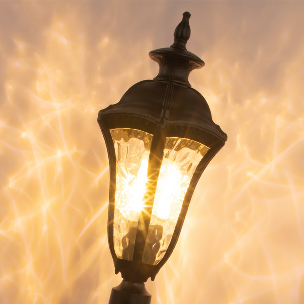 Retro-Inspired Waterproof Outdoor Lamp Post for Traditional Villa Gardens