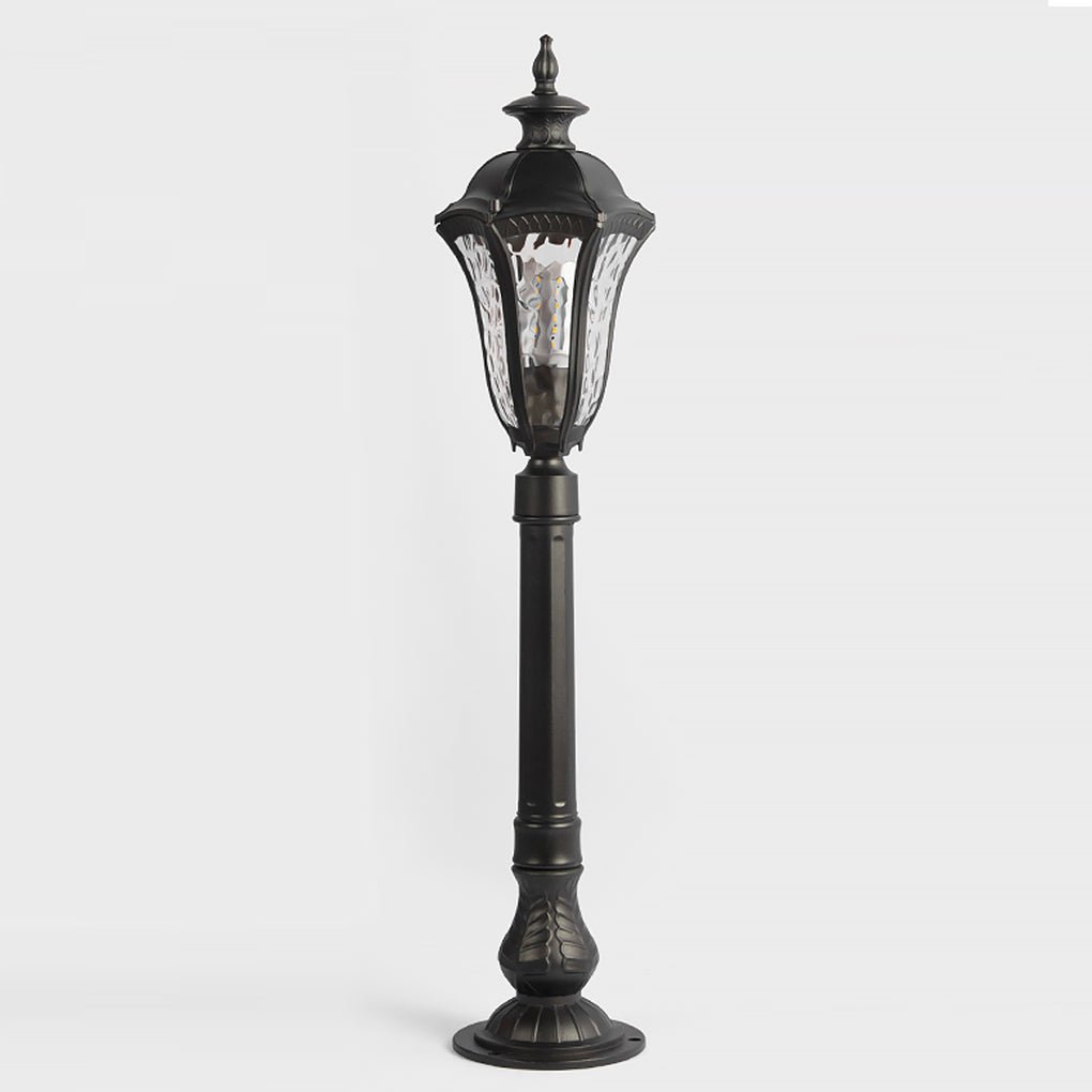 Retro-Inspired Waterproof Outdoor Lamp Post for Traditional Villa Gardens