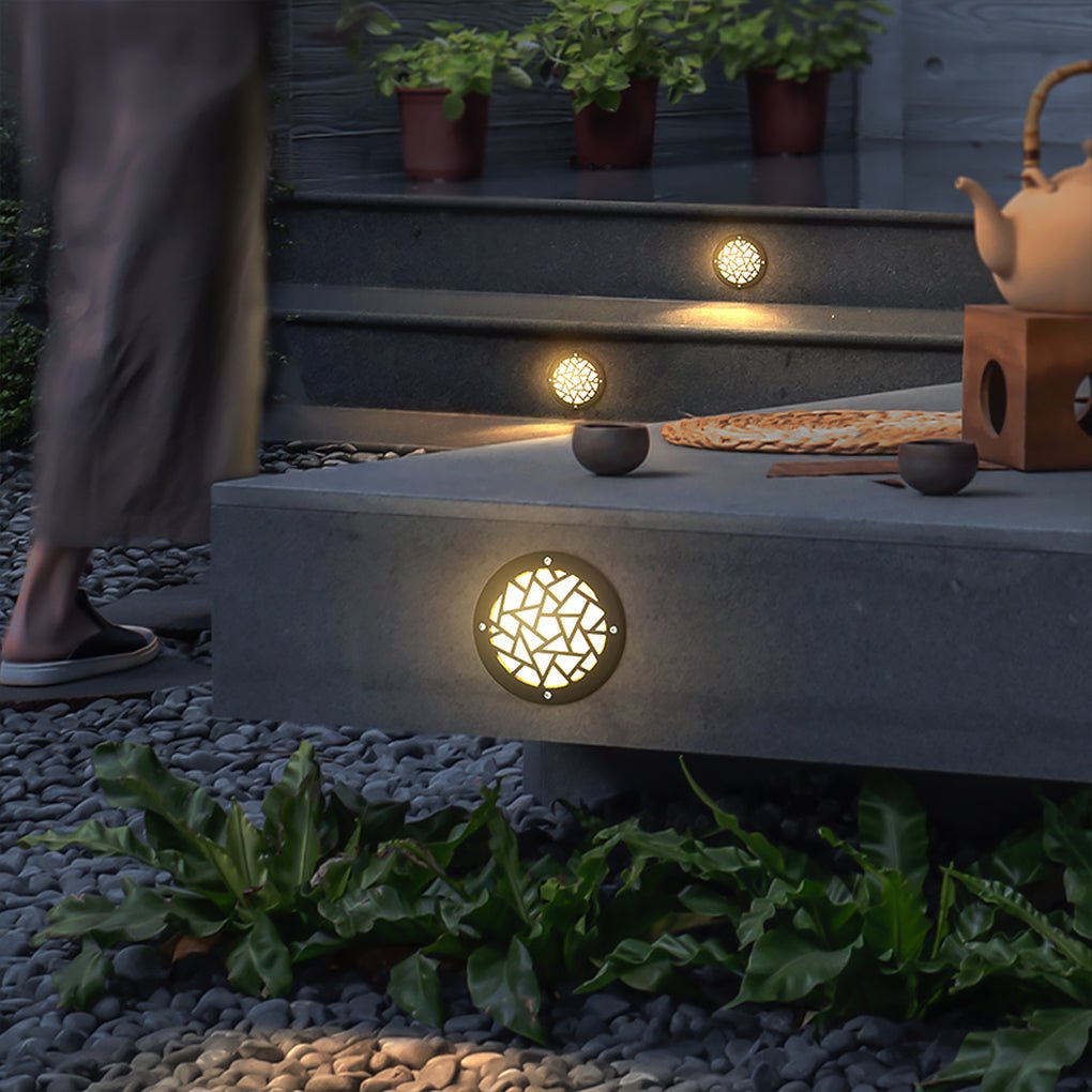 Fun Pattern Elegant LED Embedded Garden Step Lights
