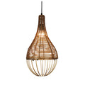 Pendant Rattan Light Shade Retro Industrial Ceiling Light
