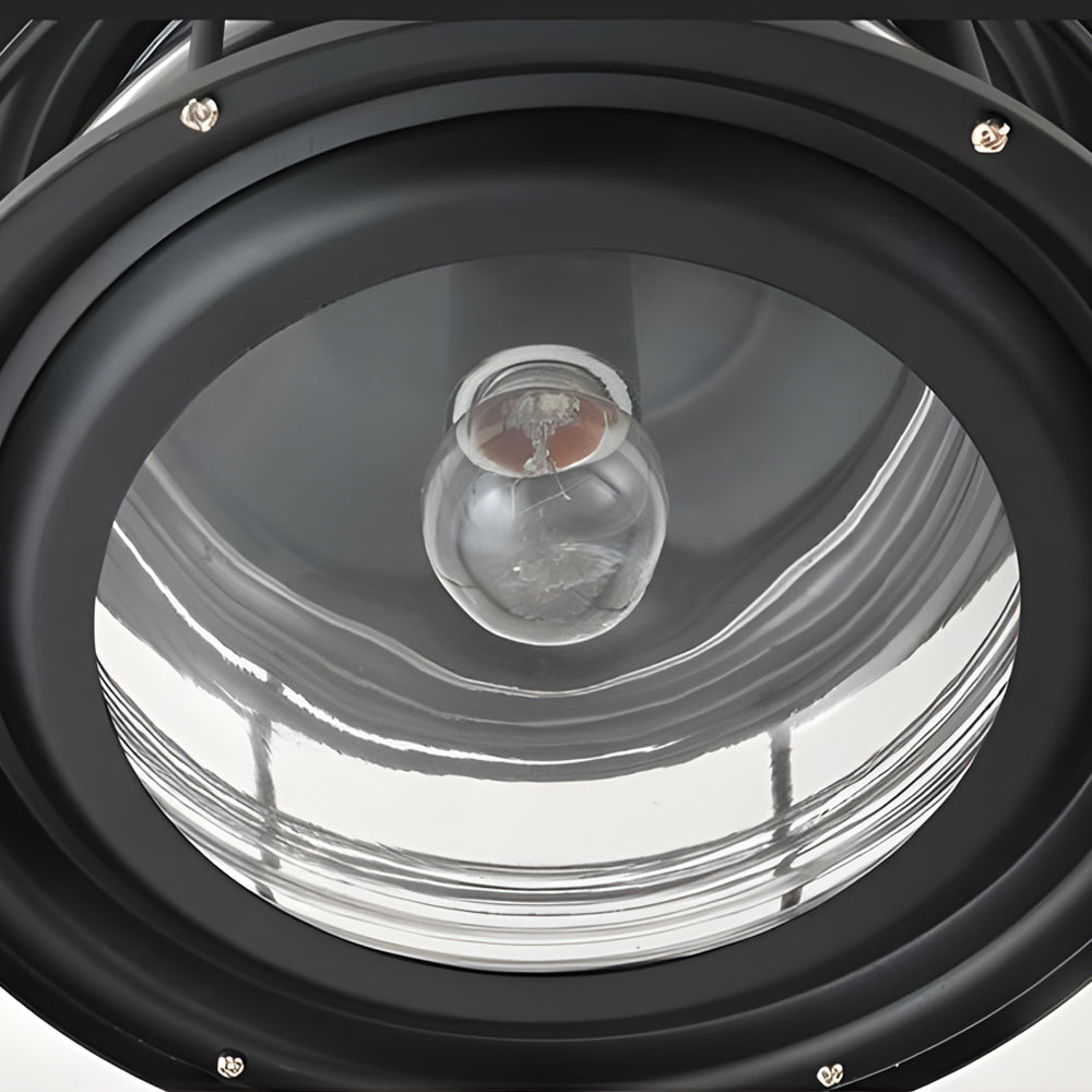 Balcony Coastal Semi Flush Mount Ceiling Light Wrought Iron Ceiling Lighting