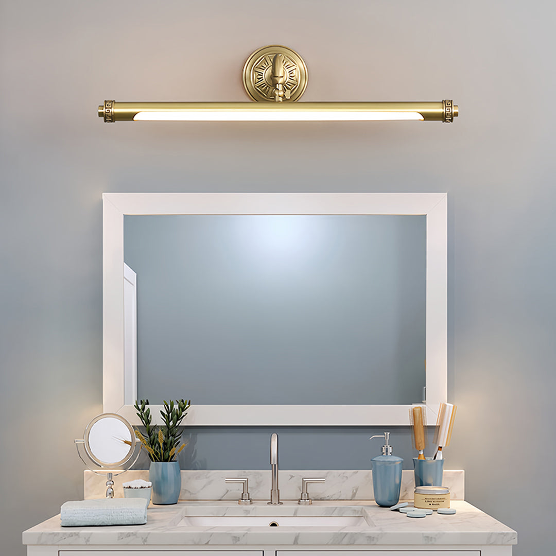 Gold Bathroom Vanity Light European Pure Copper Mirror Wall Light
