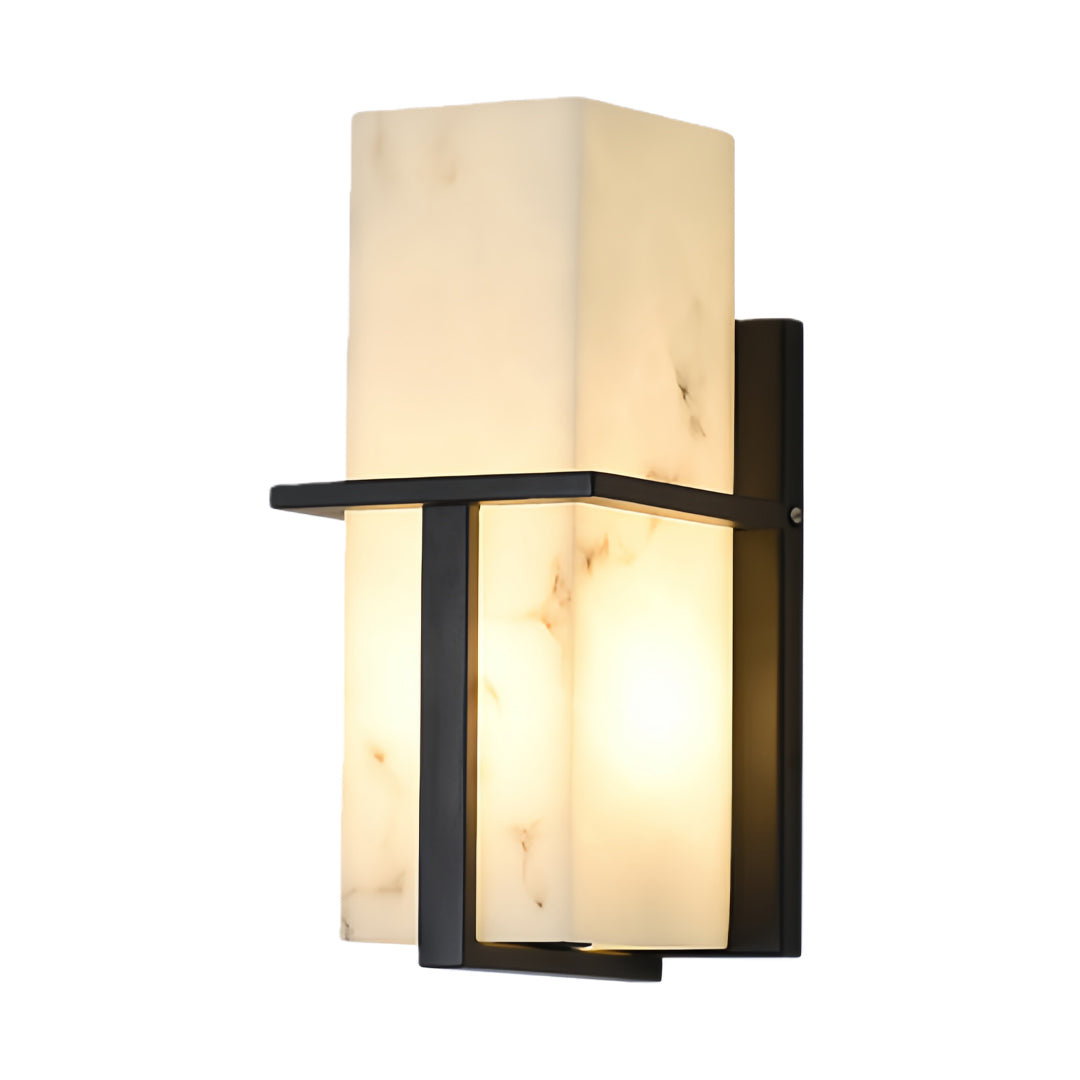 Black Wall Lights Outdoor Waterproof Fake Marble Lamp