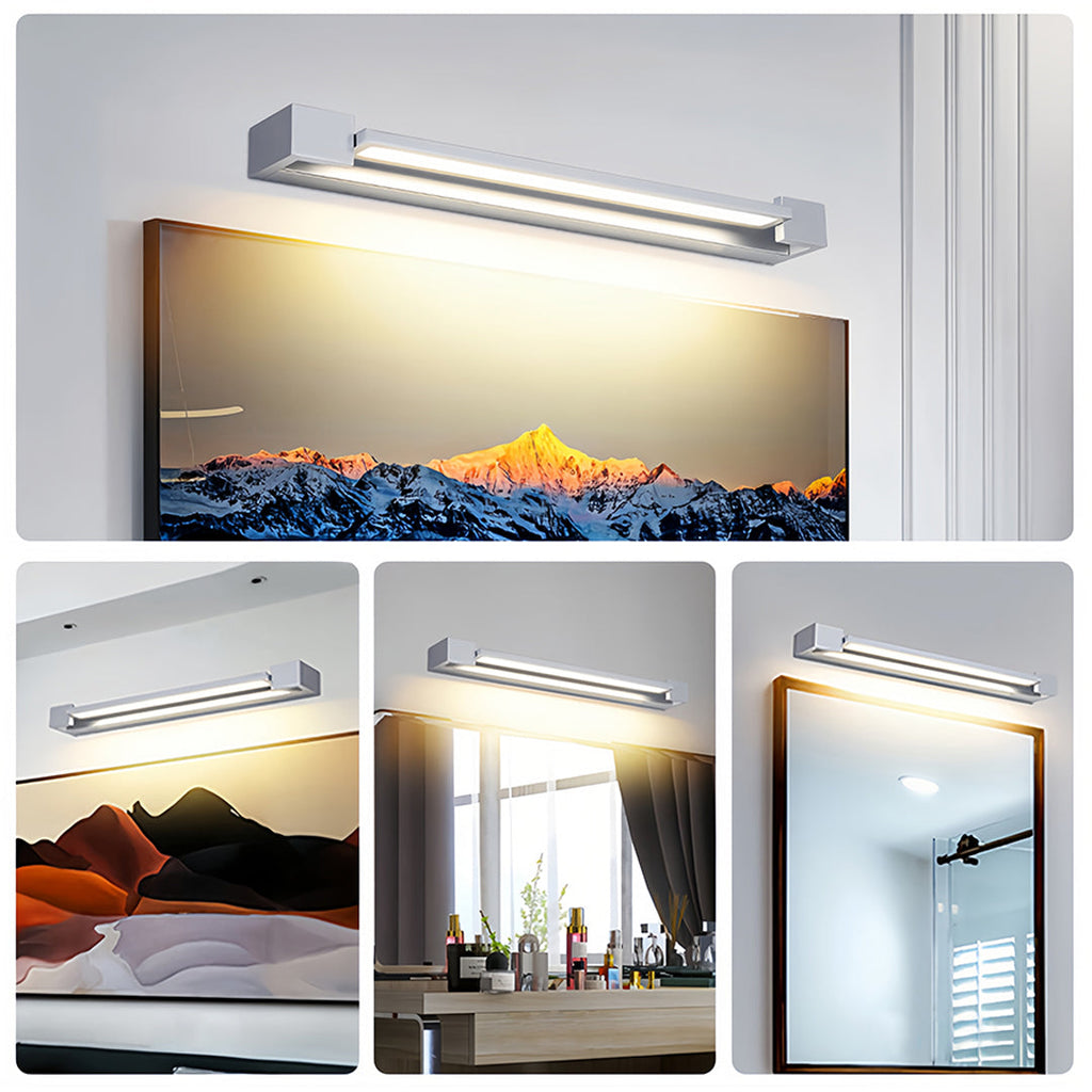 Chrome Bathroom Vanity Light Modern Makeup Modern Mirror Wall Light