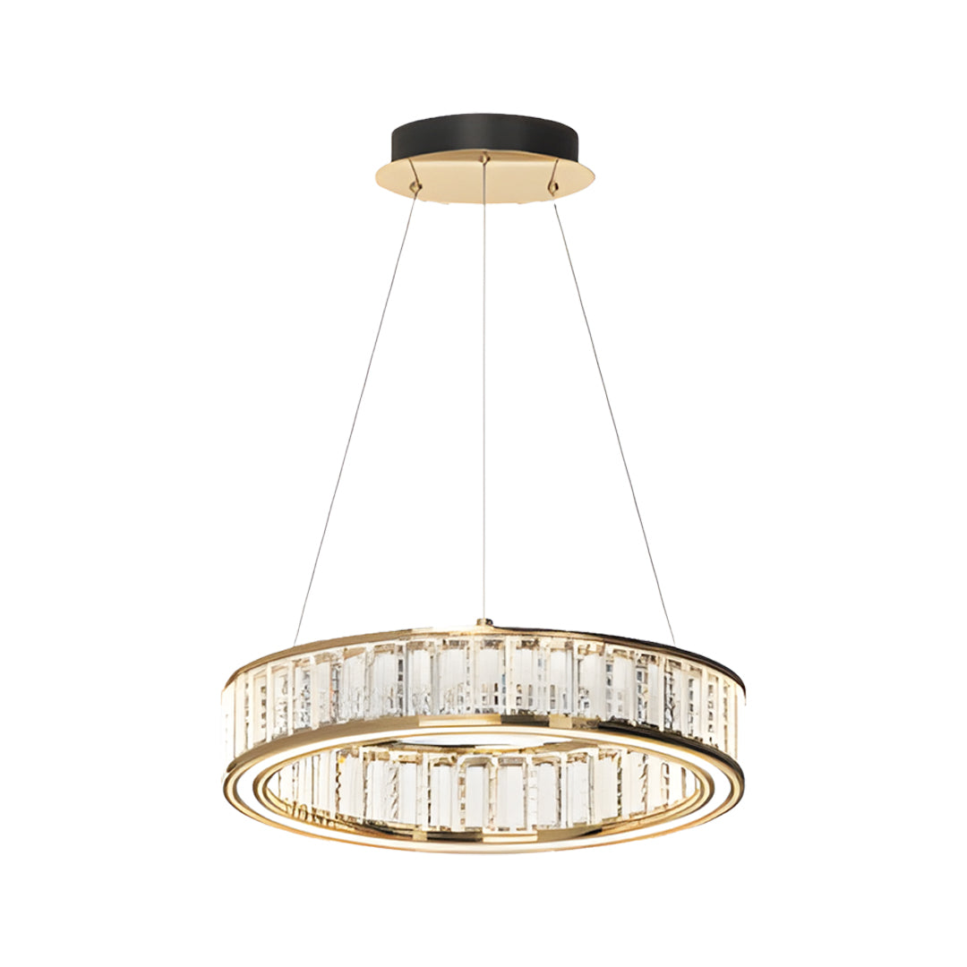 Large Crystal Chandeliers Luxury Circular Ceiling Light