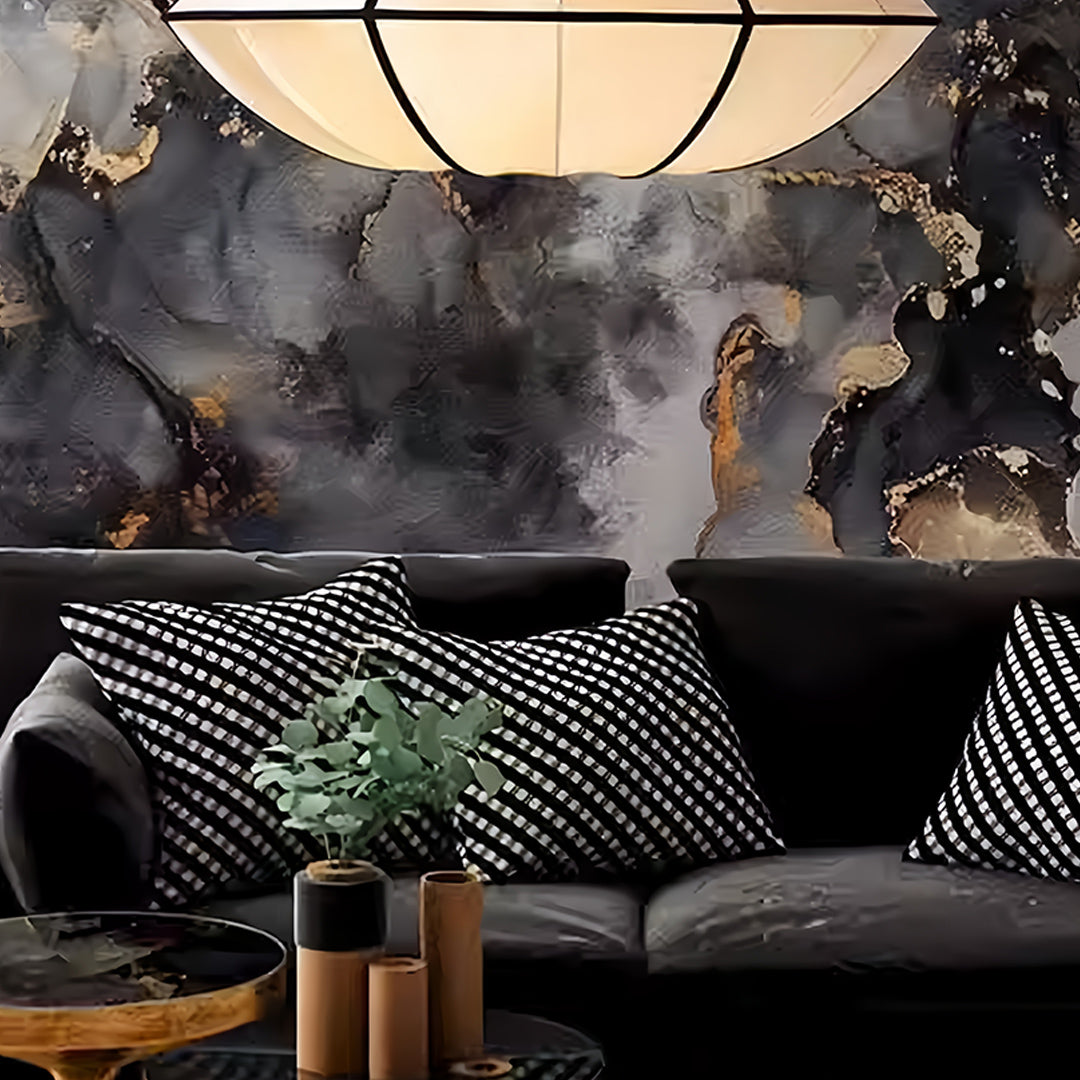 Fabric Shade Pendant Light Nordic Vintage Lantern Ceiling Light