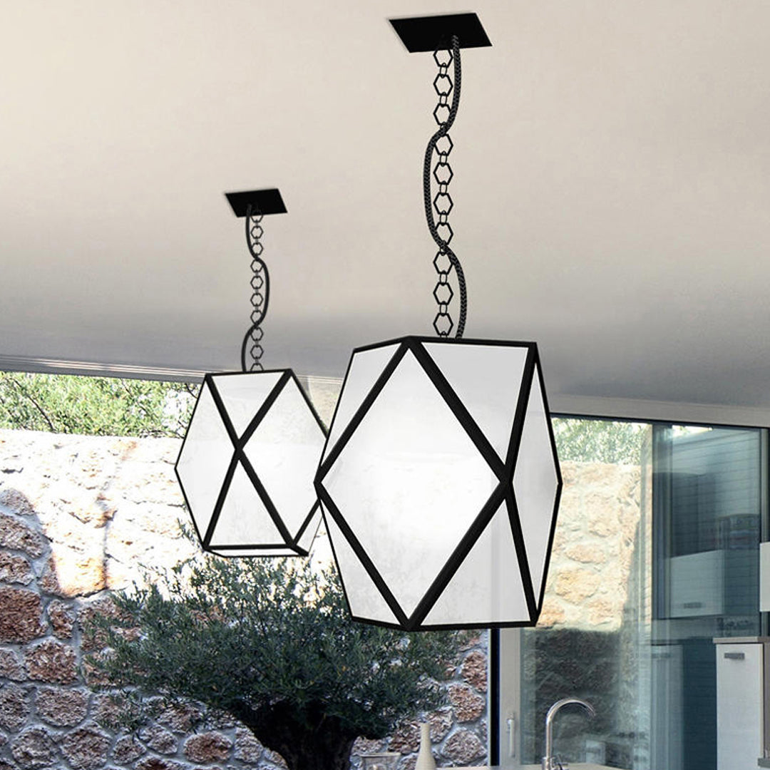 Contemporary Outdoor Pendant Lighting Pavilion Landscape Ceiling Light