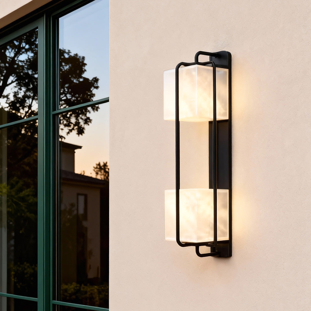 Contemporary Outdoor Wall Lighting Artificial Marble Lamp