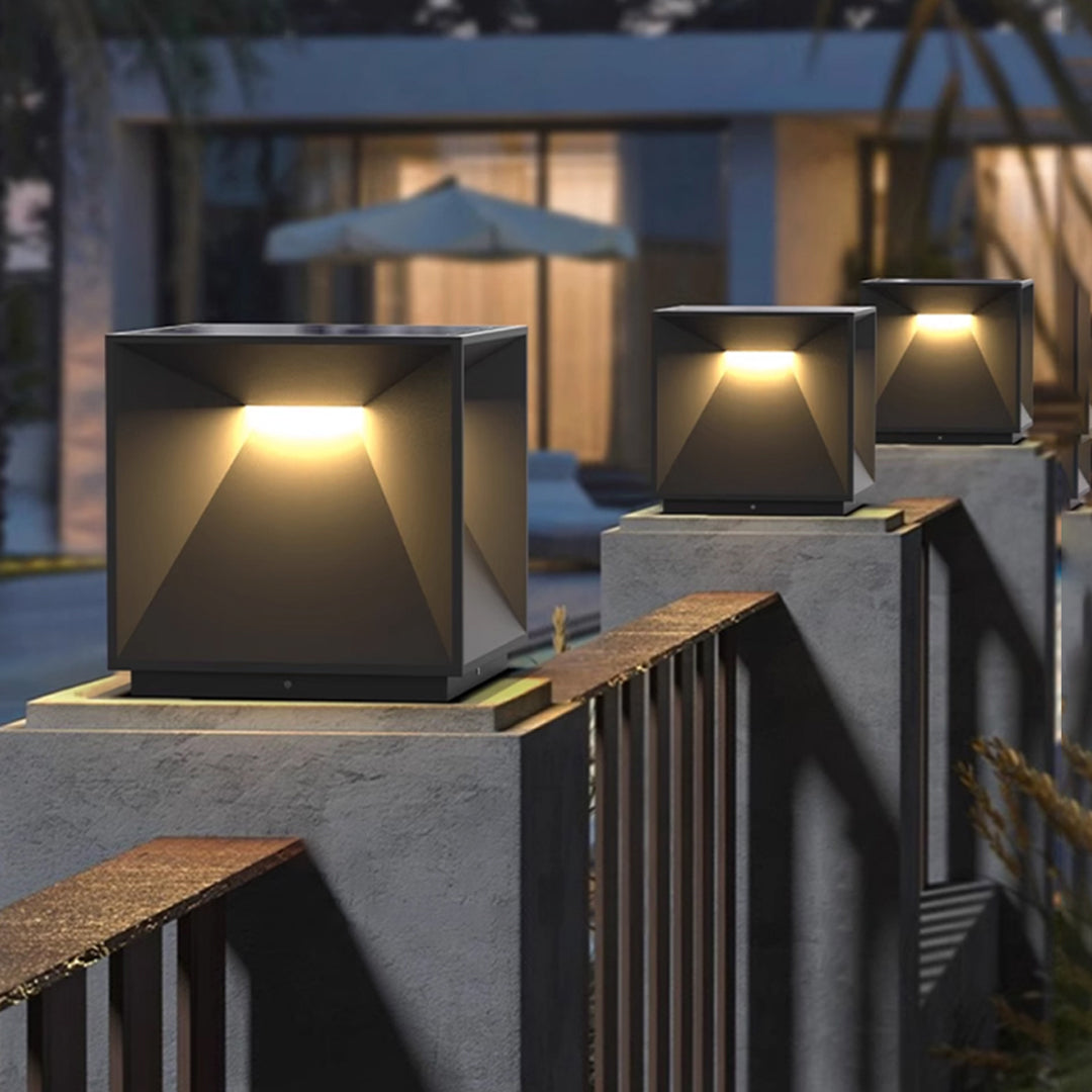 Garden Pillar Lights Outdoor Waterproof Metal Light