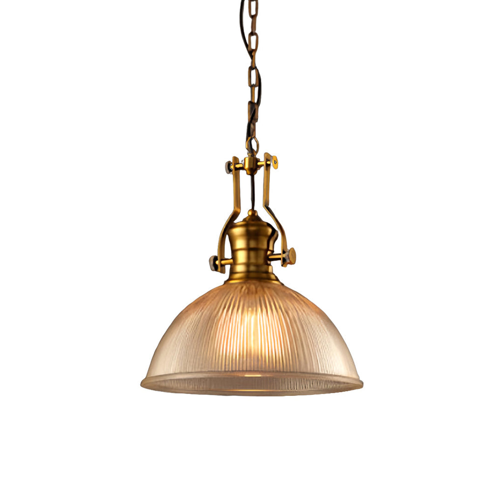 Textured Glass Pendant Light Retro Industrial Glass Ceiling Light