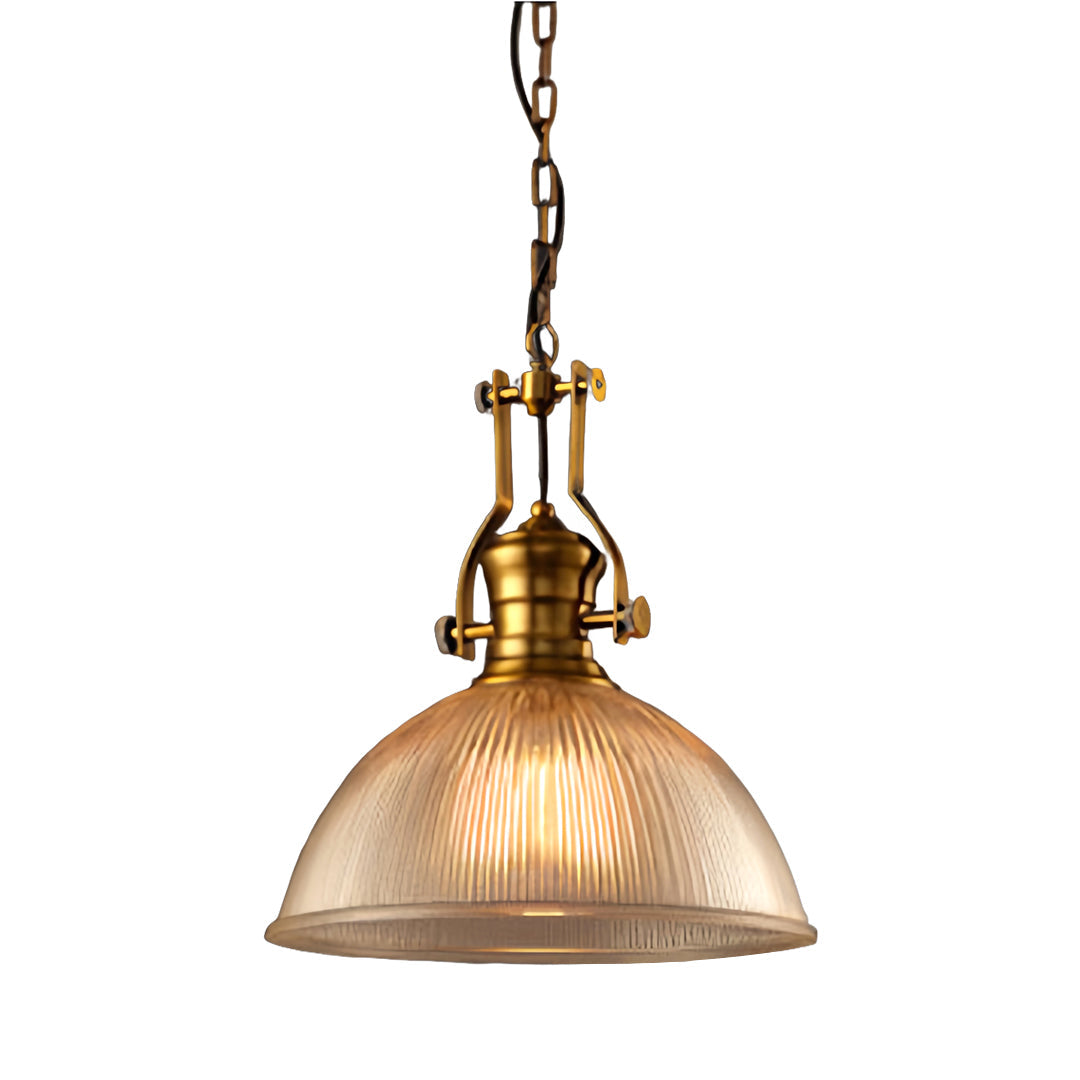 Textured Glass Pendant Light Retro Industrial Glass Ceiling Light