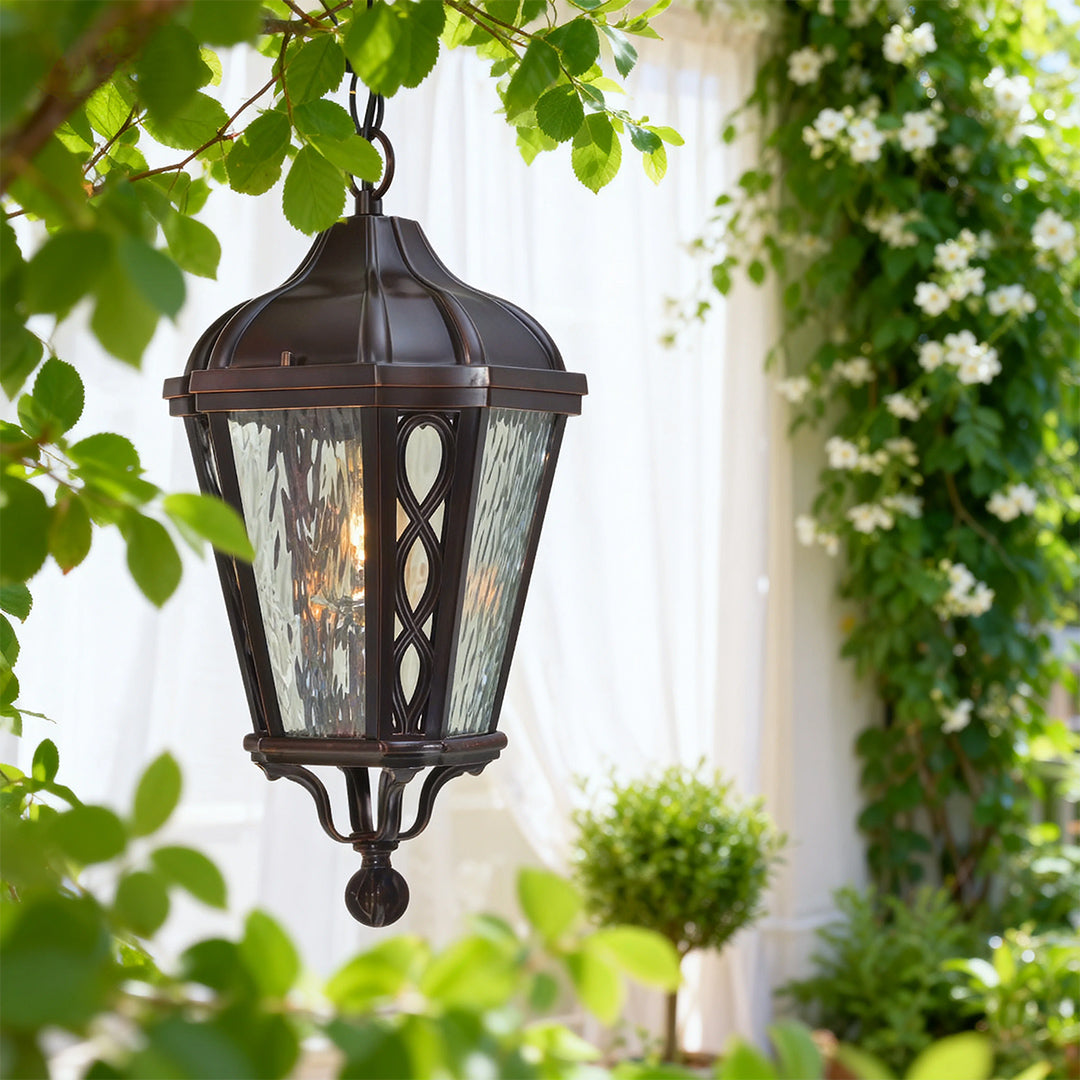 Black Pendant Light Outdoor Waterproof Adjustable Ceiling Lights