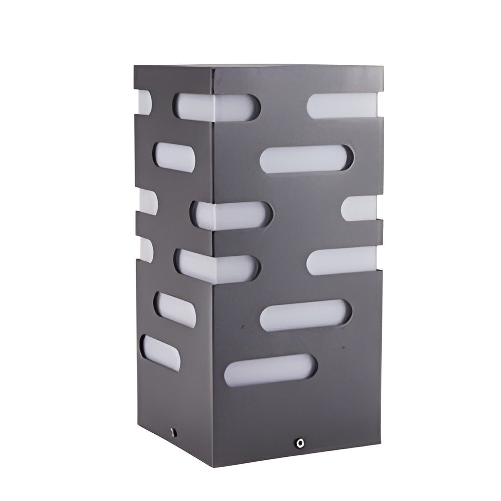 Modern Rectangular Outdoor Bollard Lights - Sleek and Durable