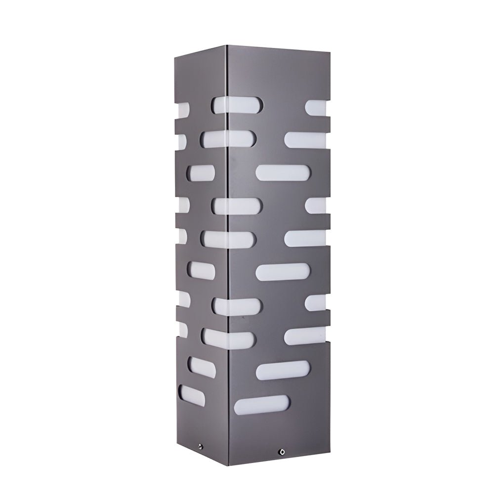 Modern Rectangular Outdoor Bollard Lights - Sleek and Durable