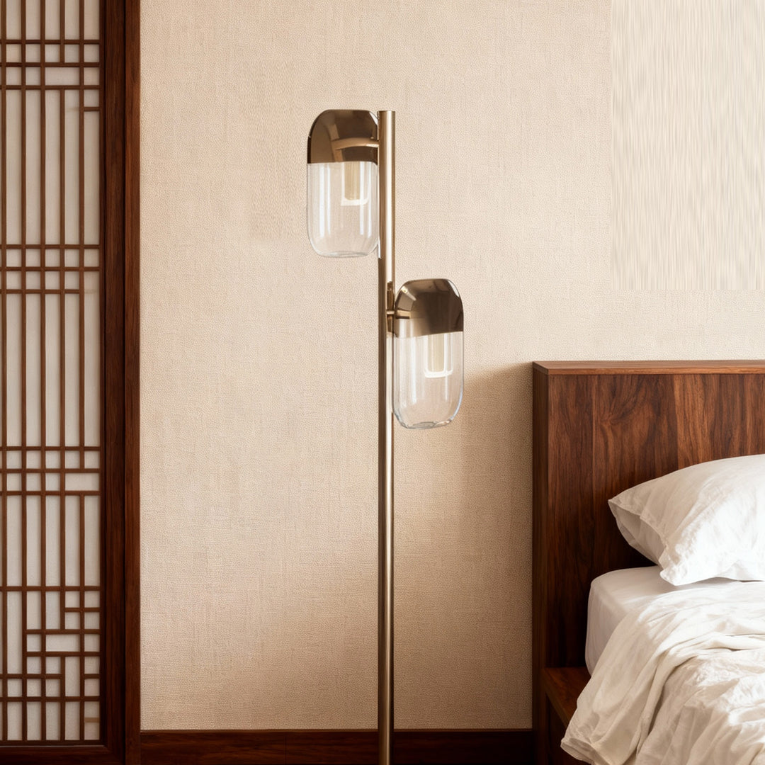 Crystal Lamp Floor Minimalist Modern Metal Aluminum Lamp