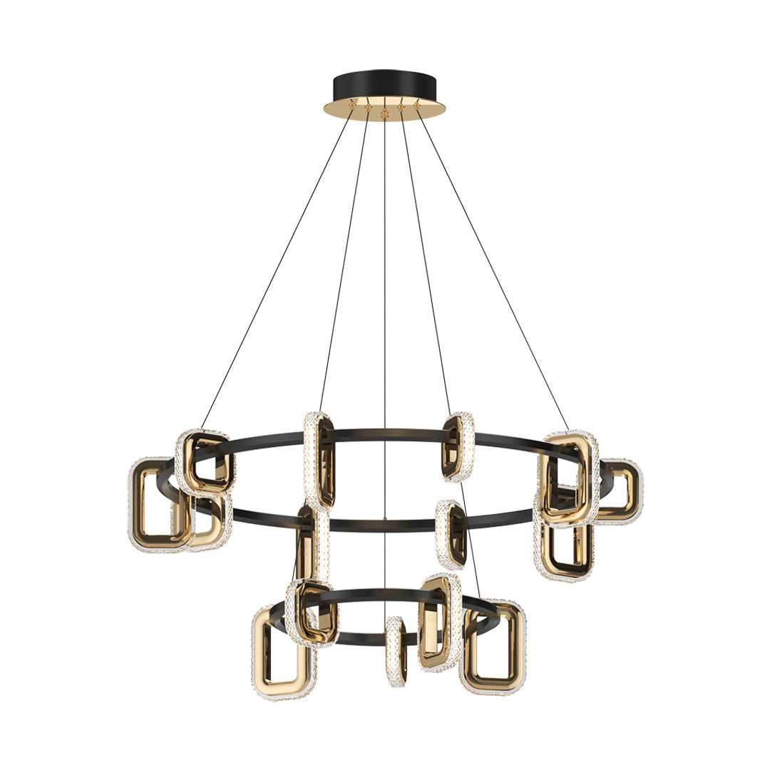 Modern Gold Chandeliers Personalized Acrylic Ceiling Light