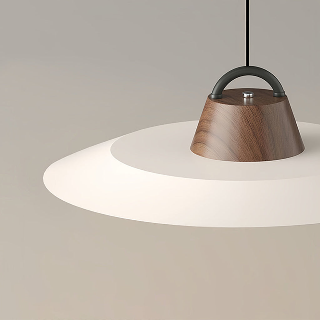 Single Pendant Lights for Kitchen Saucer Shaped Minimalist Light