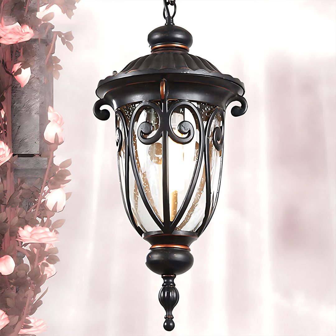 Black Ceiling Light Fixtures Aluminum Waterproof European-Style