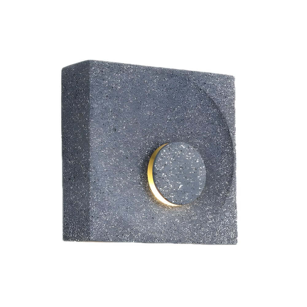 Frosted Cement Eclipse LED Wall Light