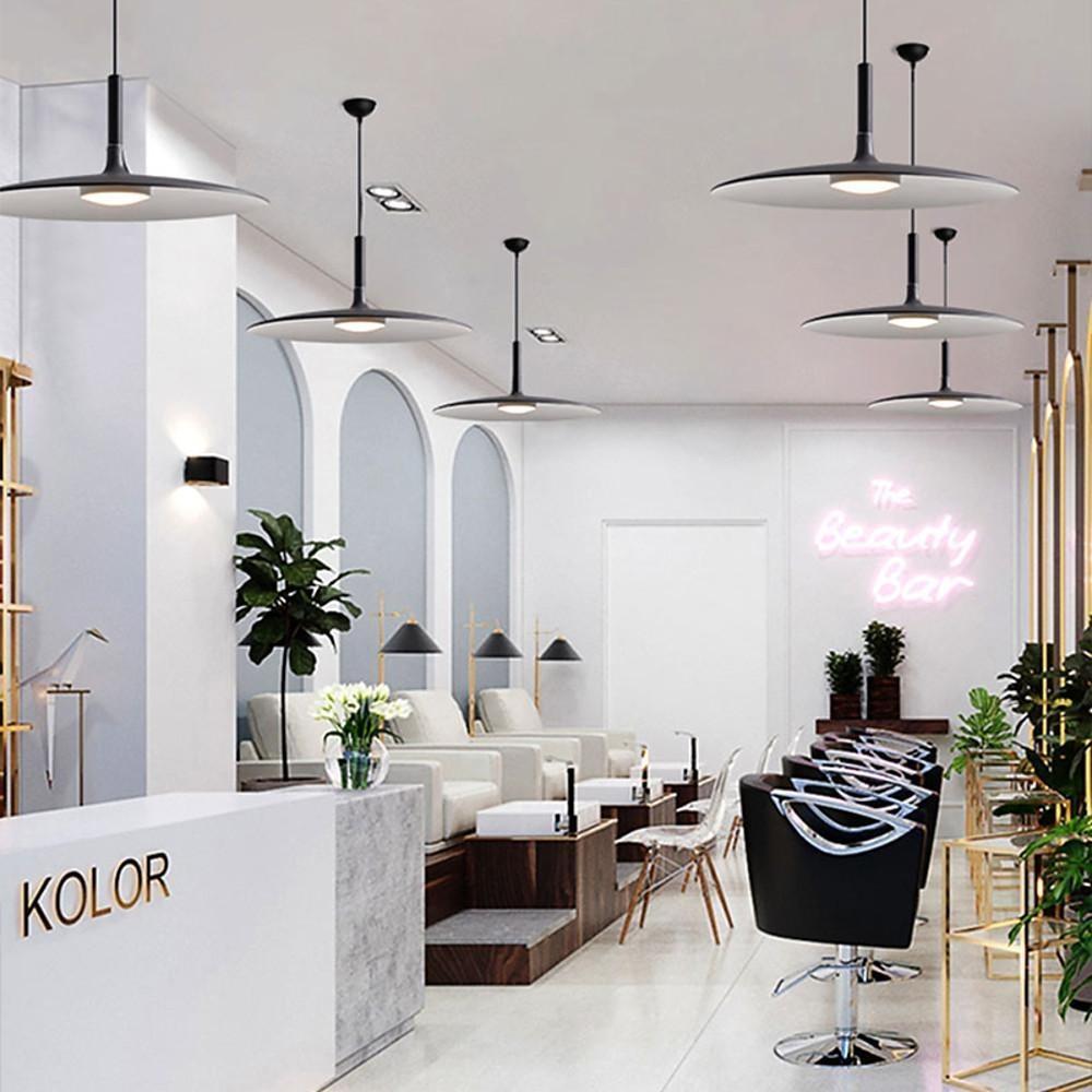 Flat Dish LED Nordic Pendant Lighting Hanging Ceiling Lights