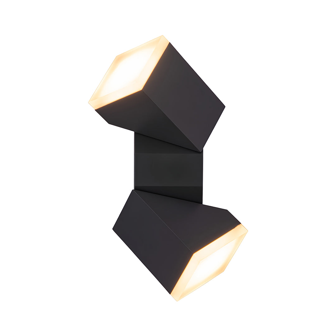 Black External Wall Lights Outdoor Waterproof Courtyard Light